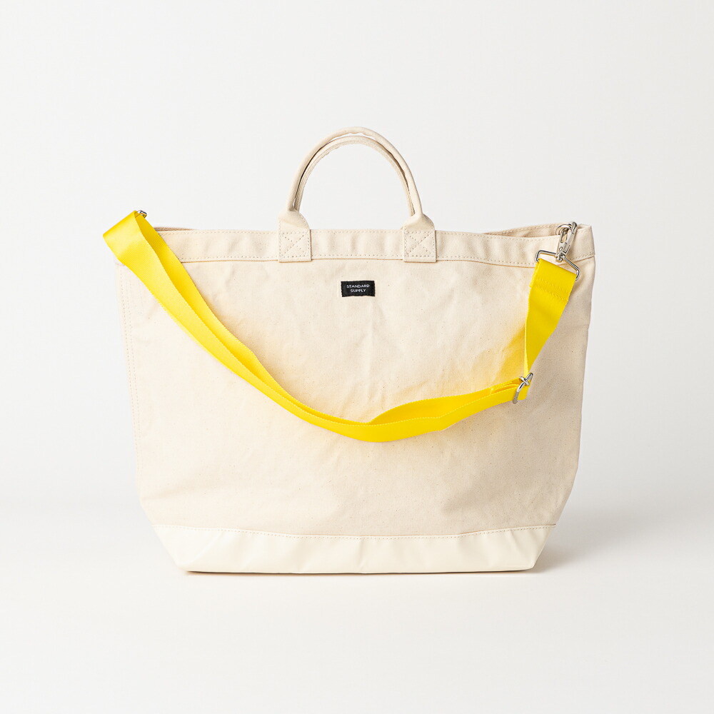 楽天市場】STANDARD SUPPLY/ YACHT TOTE M ナチュラル×イエロー