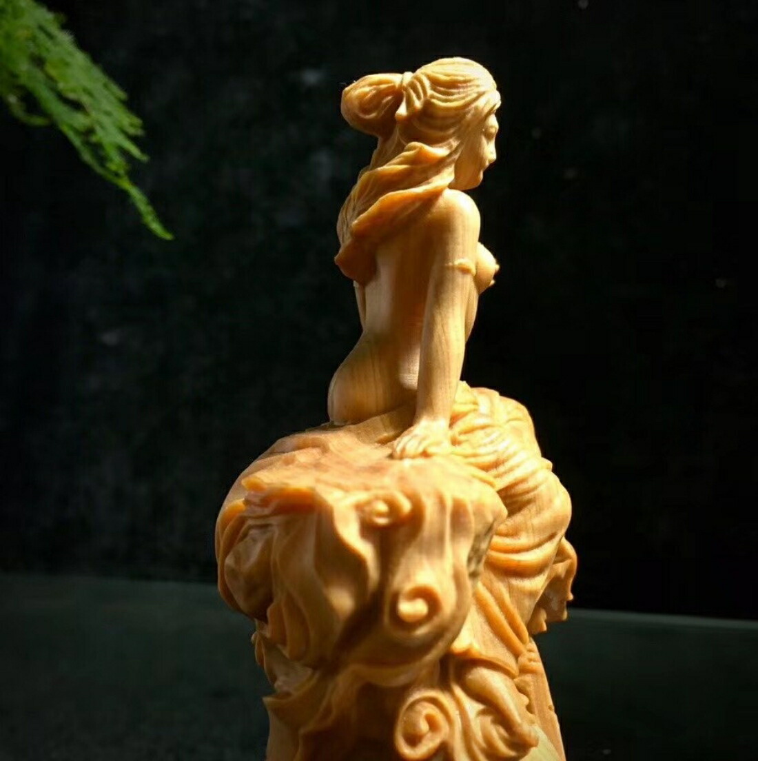 楽天市場】木彫り彫刻 弁天様 木彫 玄関 置物 置き物 オブジェ 木製