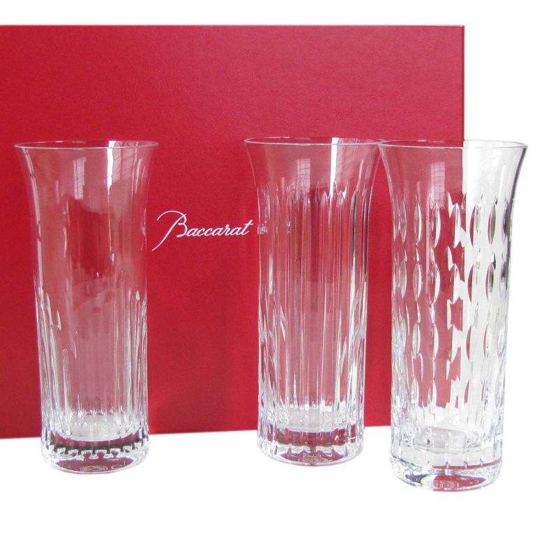 楽天市場】【名入れ可有料】バカラ ベース 花瓶 3点アソートセット
