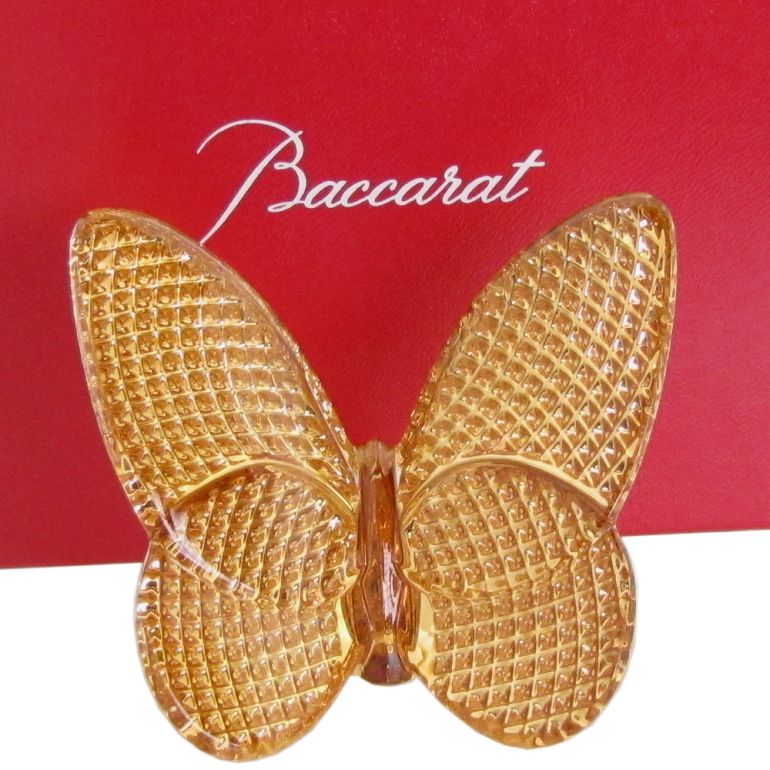 楽天市場】バカラ Baccarat クリスタルフィギュア ラッキーバタフライ