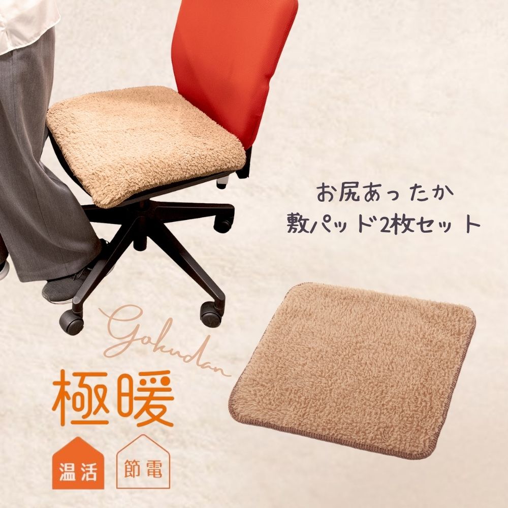 楽天市場】極暖 お尻あったか敷きパッド2枚セット ミニブランケット
