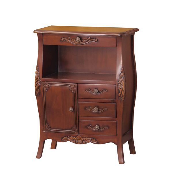 楽天市場】アンティーク調電話台/ファックス台 【幅60cm ブラウン