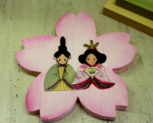 楽天市場】オリジナル木工雛 桜びな【ひな祭り 桃の節句出産祝い