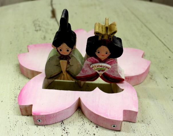 楽天市場】オリジナル木工雛 桜びな【ひな祭り 桃の節句出産祝い