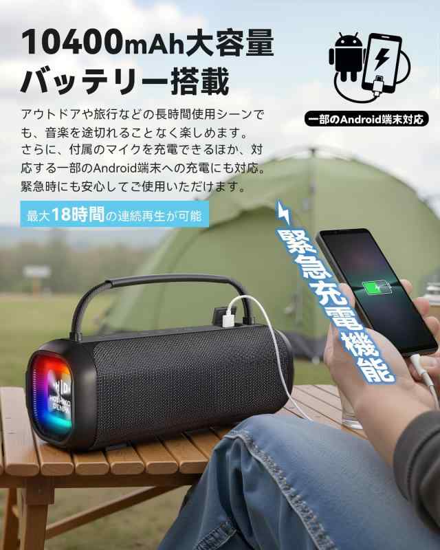 楽天市場】カラオケスピーカー Hoshikou Denpa 80W大出力ポータブル