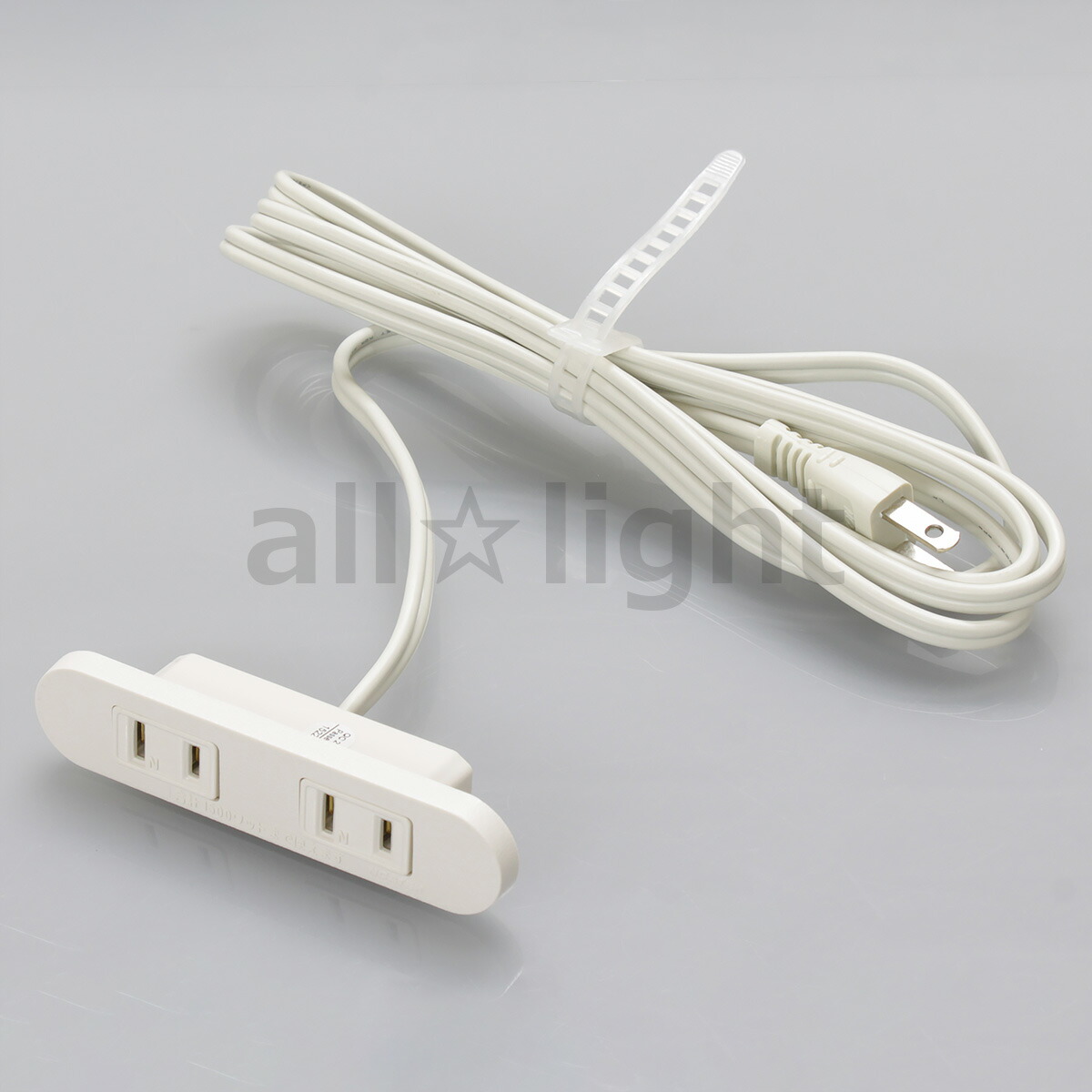 楽天市場】ノア 家具用コンセント（什器用） 2ヶ口コンセント 白 VFF