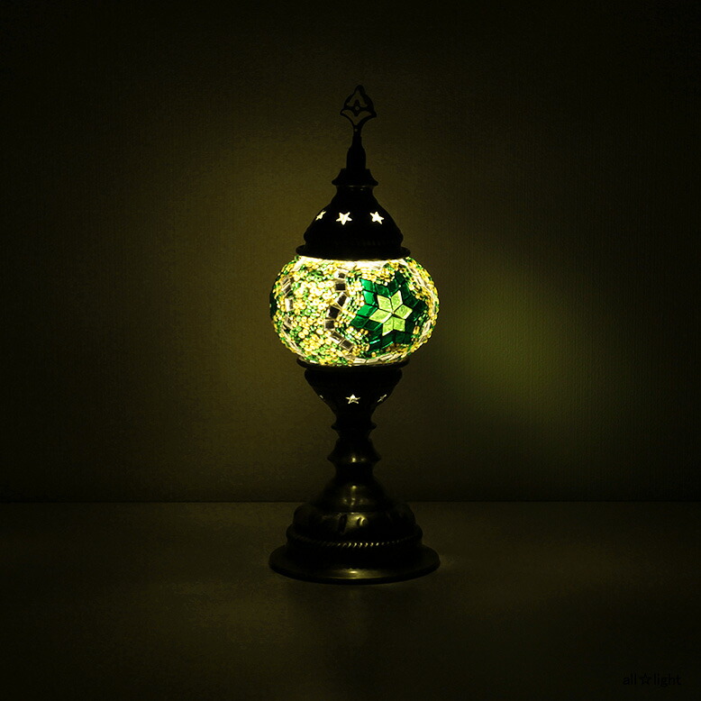 トルコランプフロアライト(スタンド型)グリーン