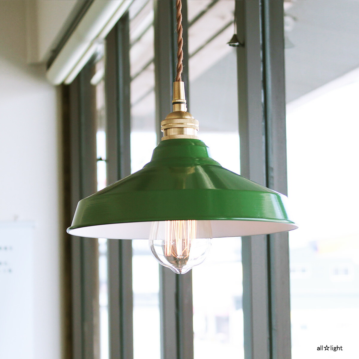 楽天市場】☆ アイアンセードレトロペンダント 引掛シーリング式 緑色