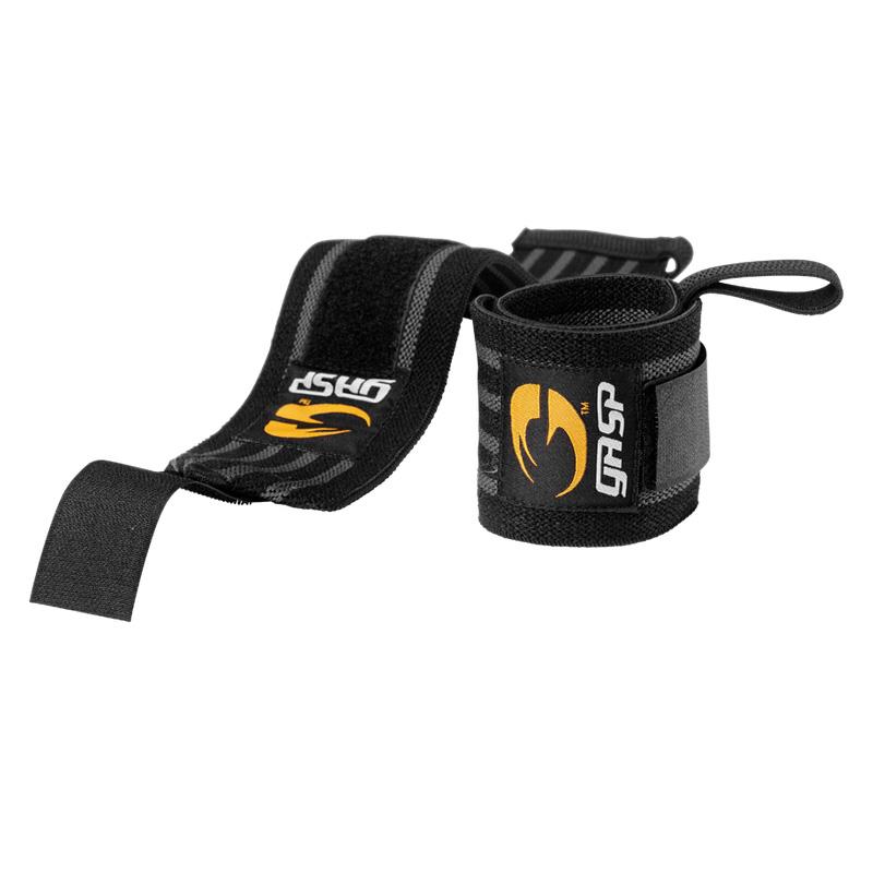 楽天市場】GASP リストラップ ハードコア ブラック グレー ジム