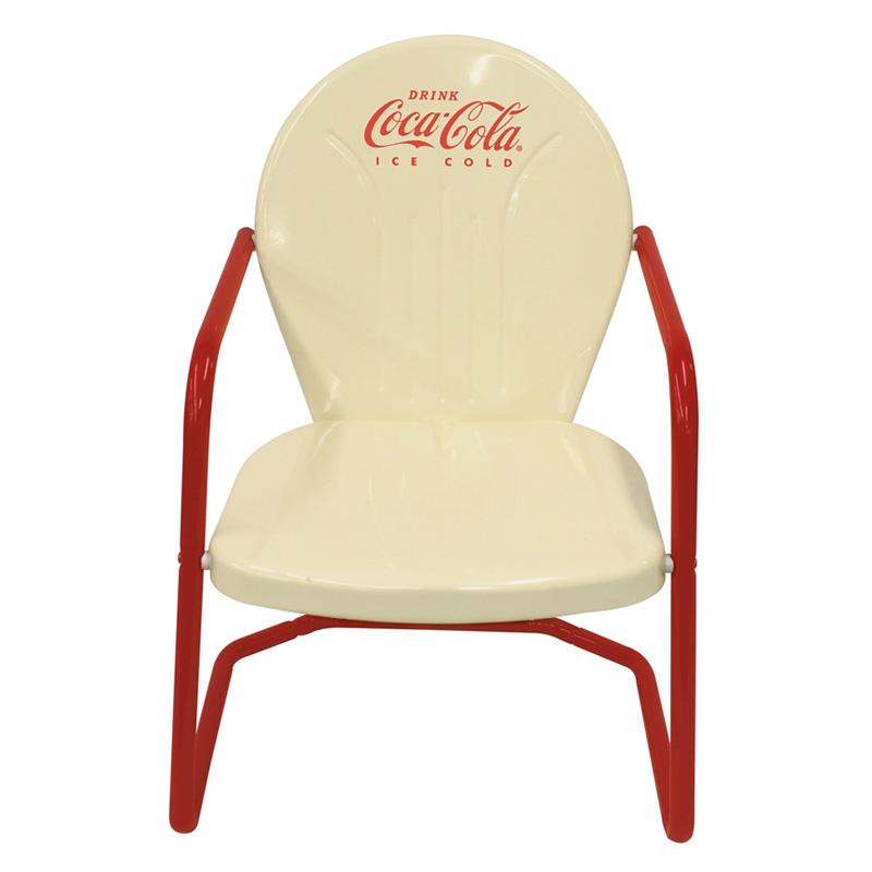 楽天市場】コカコーラ メタル テーブル チェア セット クリーム レトロ