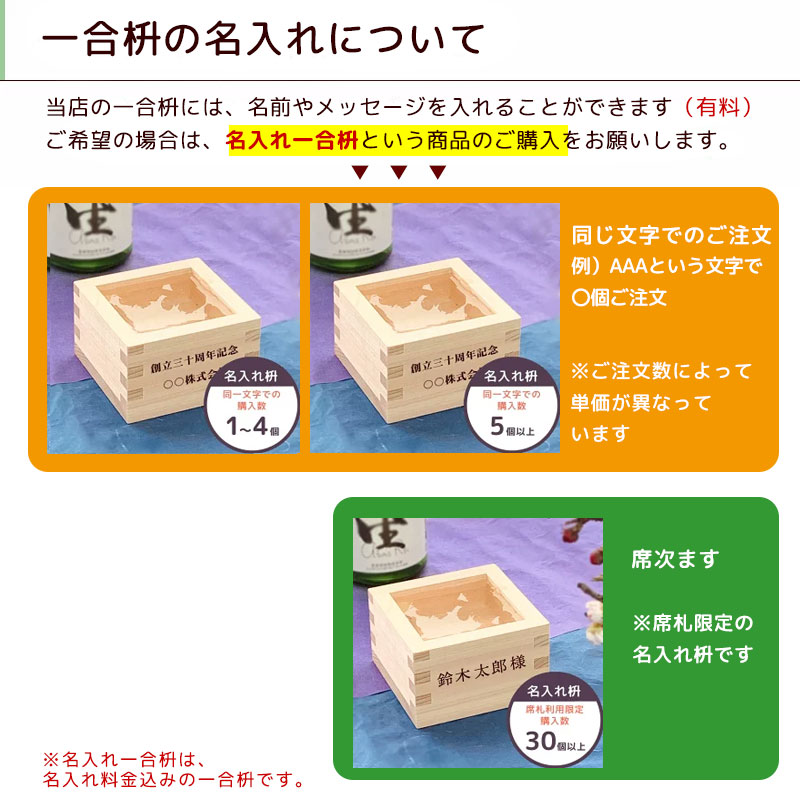 楽天市場】枡 一合枡（無地） 日本製 結婚式 披露宴 東濃ひのき