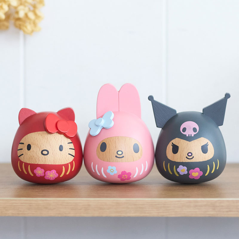 楽天市場】サンリオ 木製だるま (ハローキティ マイメロディ クロミ