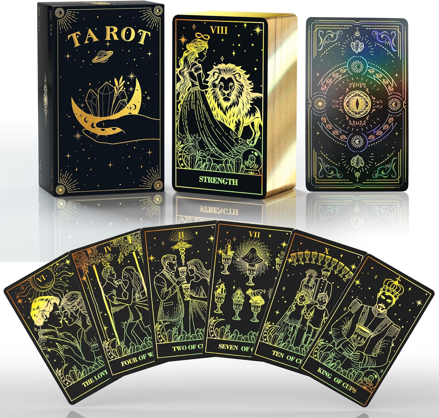 楽天市場】WJPC ゴールドエッジタロットカード ガイドブック ギフト