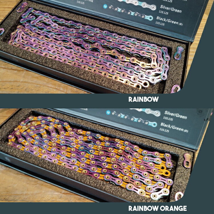 楽天市場】SUMC 12速 チェーン SX12SL 軽量 中空 レインボーカラー