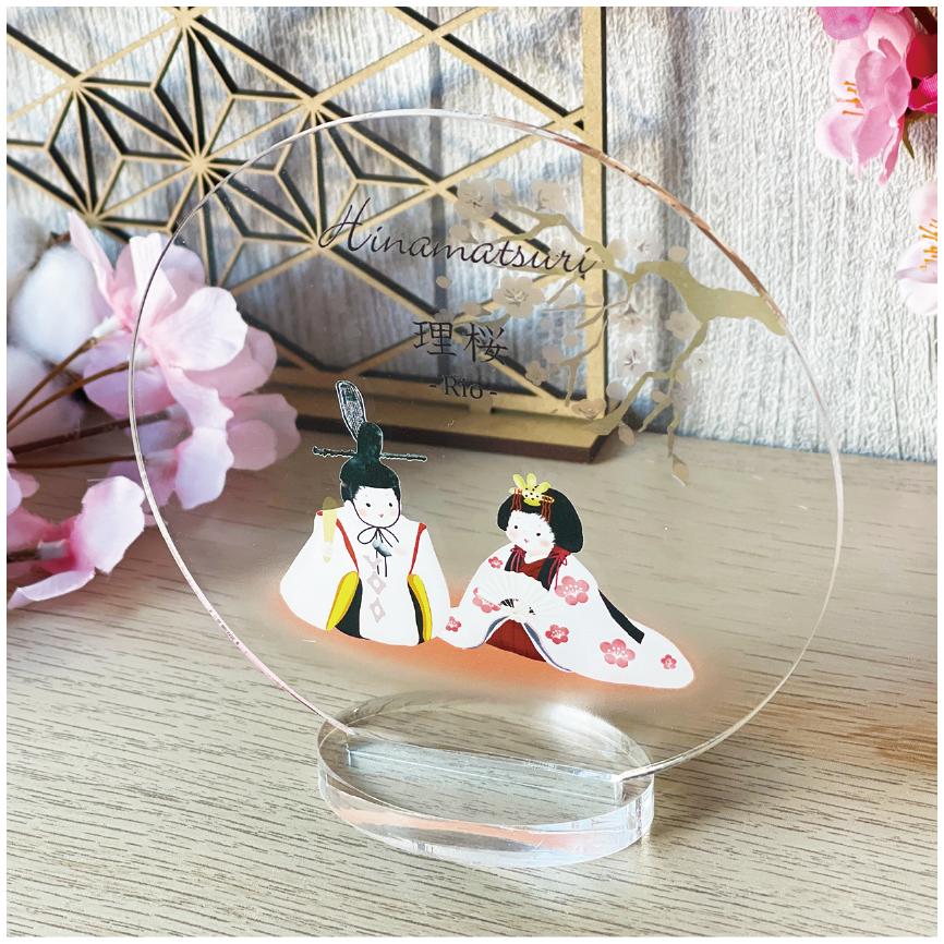 シーグラスアート 〜桜咲くひなまつり〜№02 ひな祭り 縁起 シーグラス