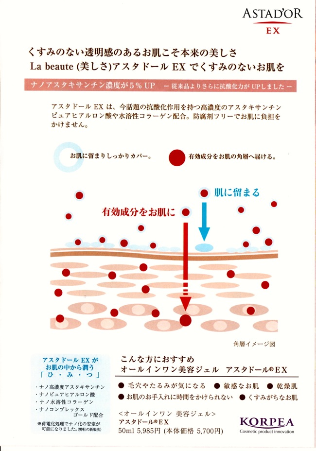 楽天市場】アスタドールEX アスタキサンチン配合 オールインワン 美容