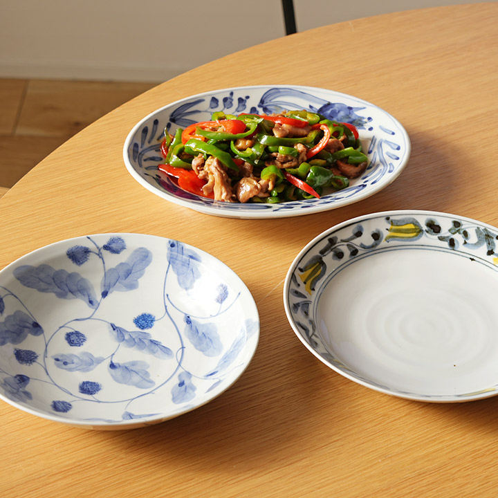 楽天市場】九谷青窯 横井佳乃 7寸皿／よこいよしの【送料無料】【2