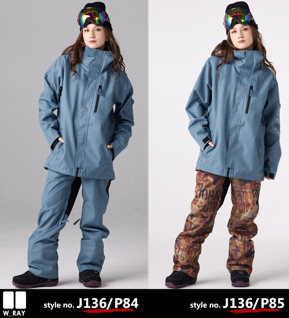 楽天市場】スノーボード ウェア レディース 上下セット スノボウェア