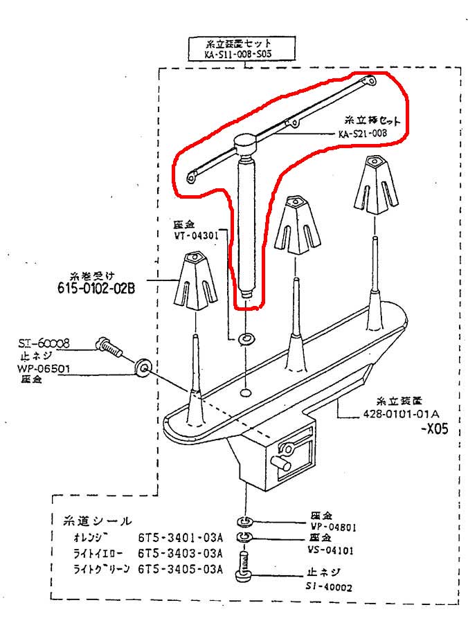 楽天市場】ベビーロック 3本糸ロックミシン（BL3-438など）用糸立て糸