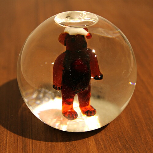 楽天市場】スノードーム（スノーグローブ）「帽子のくま」GLAS&LICHT社