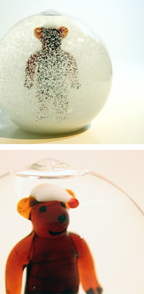 楽天市場】スノードーム（スノーグローブ）「帽子のくま」GLAS&LICHT社