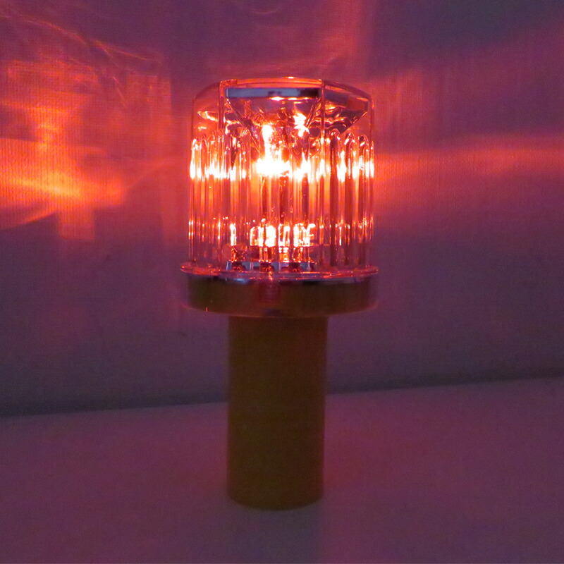 楽天市場】ソーラー工事灯・幅65mm（赤/緑・フラッシュ交互点滅）工事