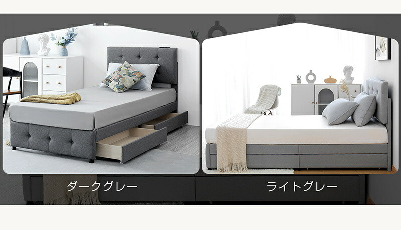 楽天市場】即納【送料無料】ファブリックベッド ベッドフレーム 大容量