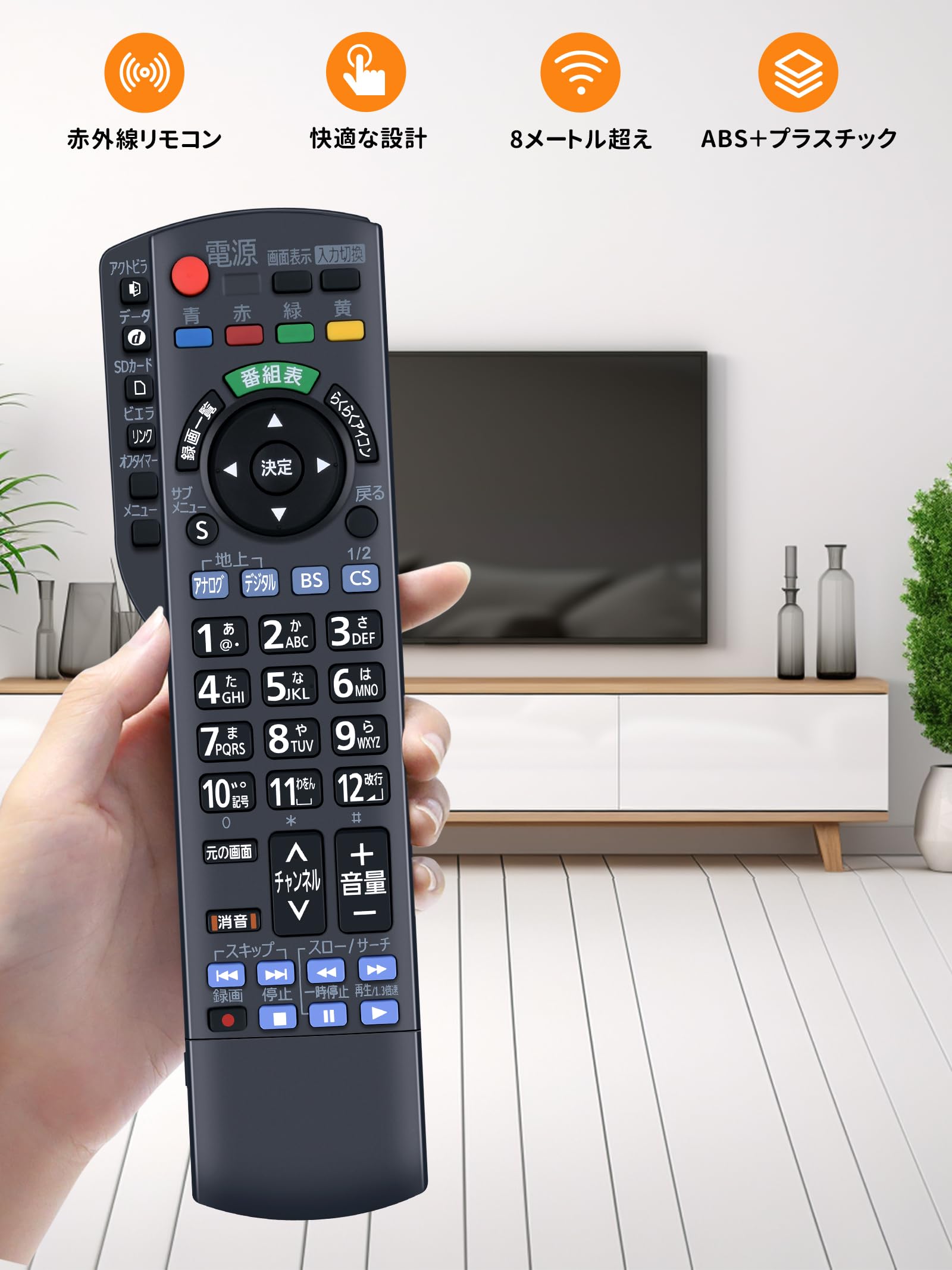 楽天市場】テレビリモコン N2QAYB000537 for Panasonic パナソニック