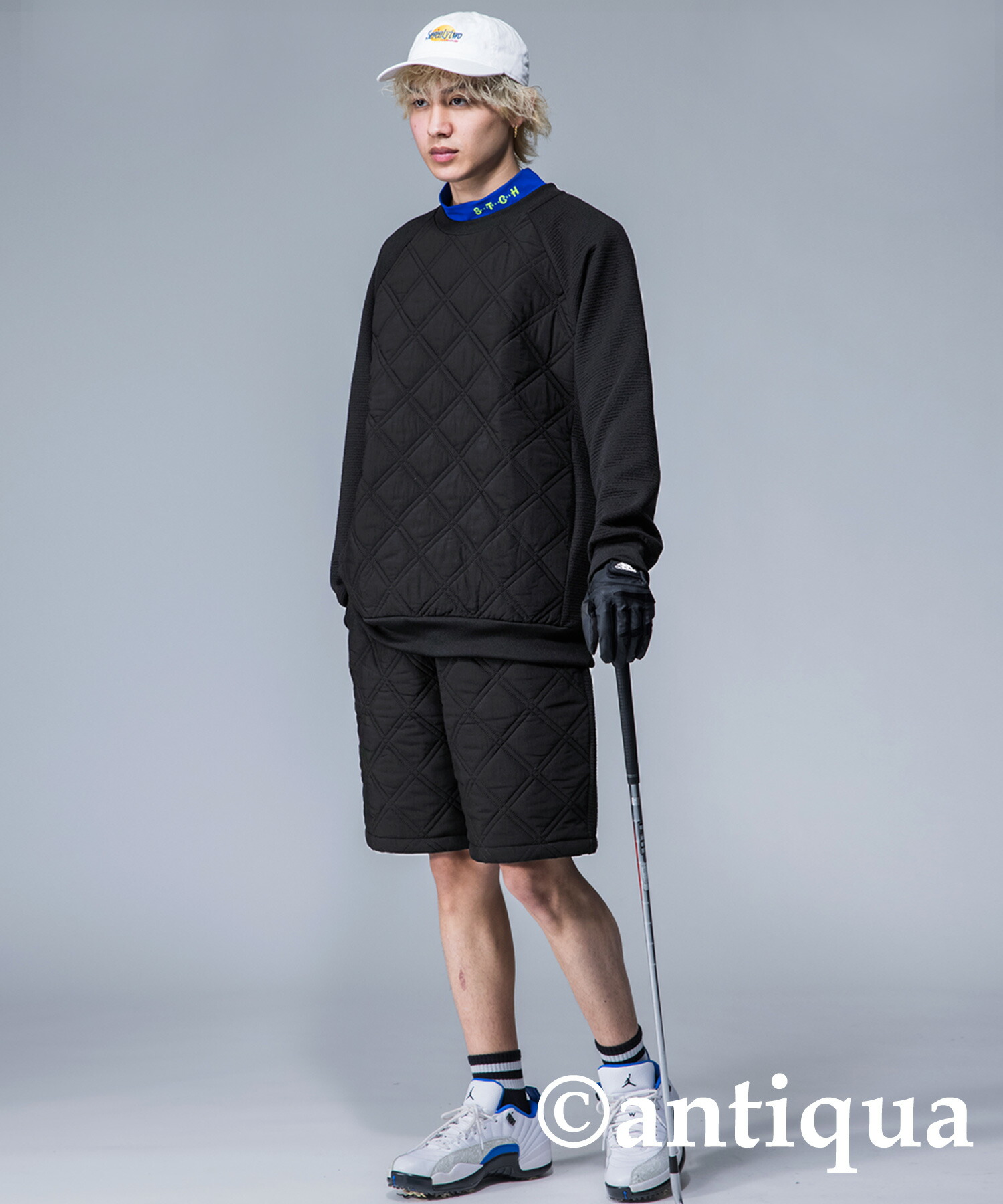 楽天市場】ANTIQUA GOLF×STCH キルトトップス メンズ 送料無料・メール