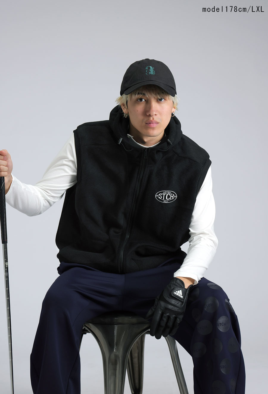 楽天市場】ANTIQUA GOLF×STCH フード付き ロゴベスト 送料無料・メール
