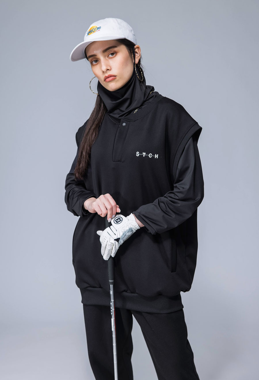 楽天市場】ANTIQUA GOLF×STCH マスク付き インナーシャツ メンズ 送料