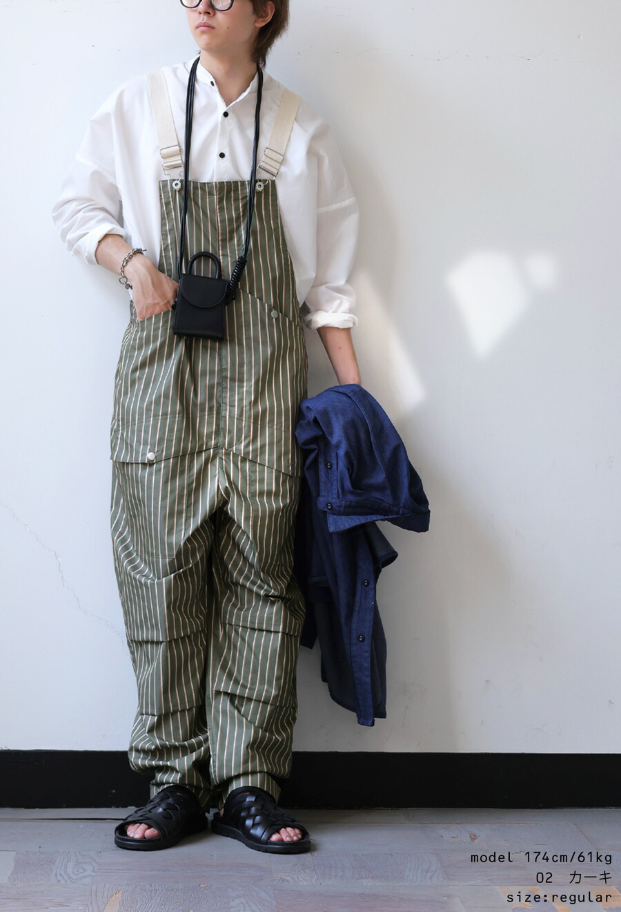 楽天市場】サロペット メンズ ロング ボトムス ストライプ柄 送料無料