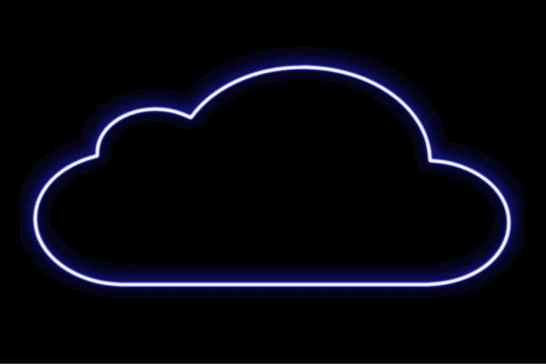 楽天市場】ネオン 雲2 くも クモ 天気 イラスト ネオンライト 電飾 LED
