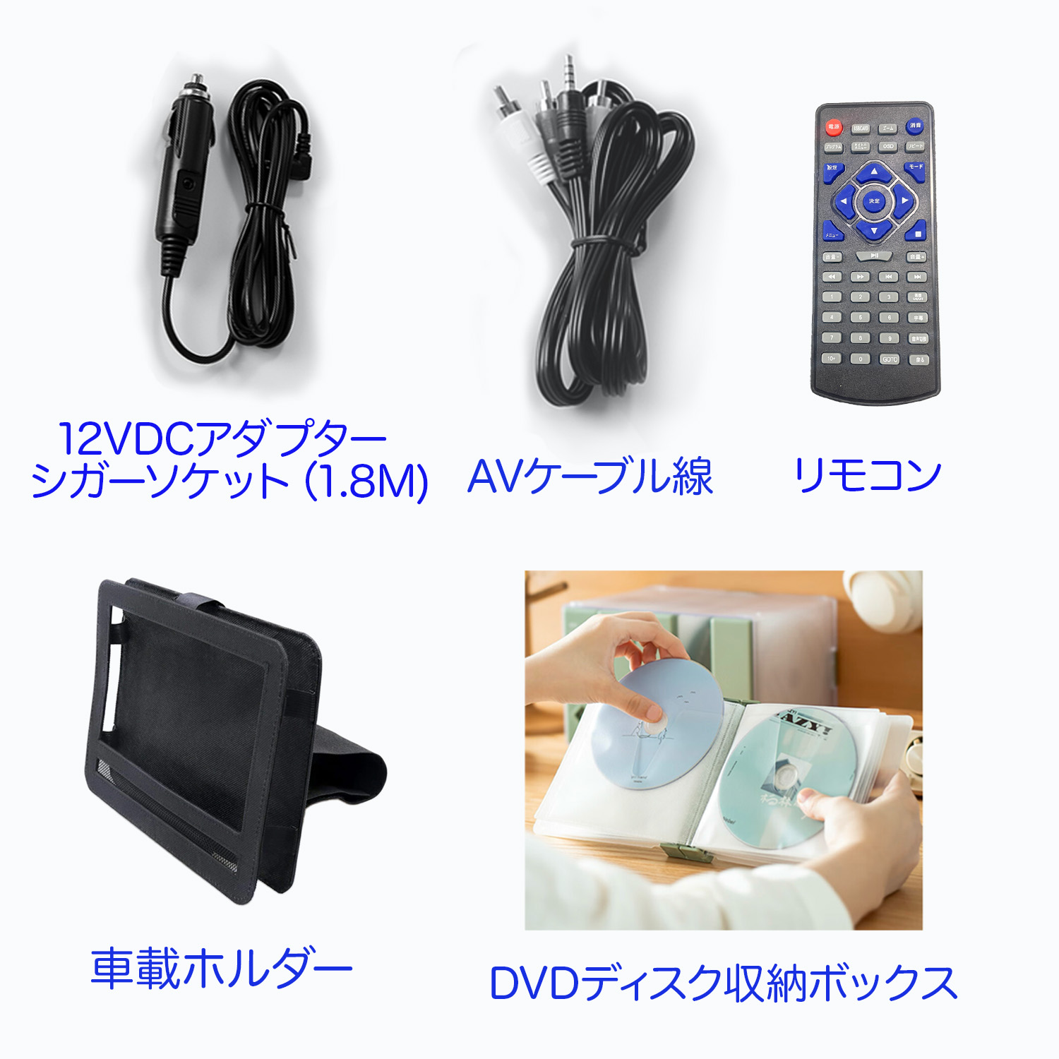 楽天市場】SURFOLA ポータブルDVDプレーヤー 車載用ホルダー DVD