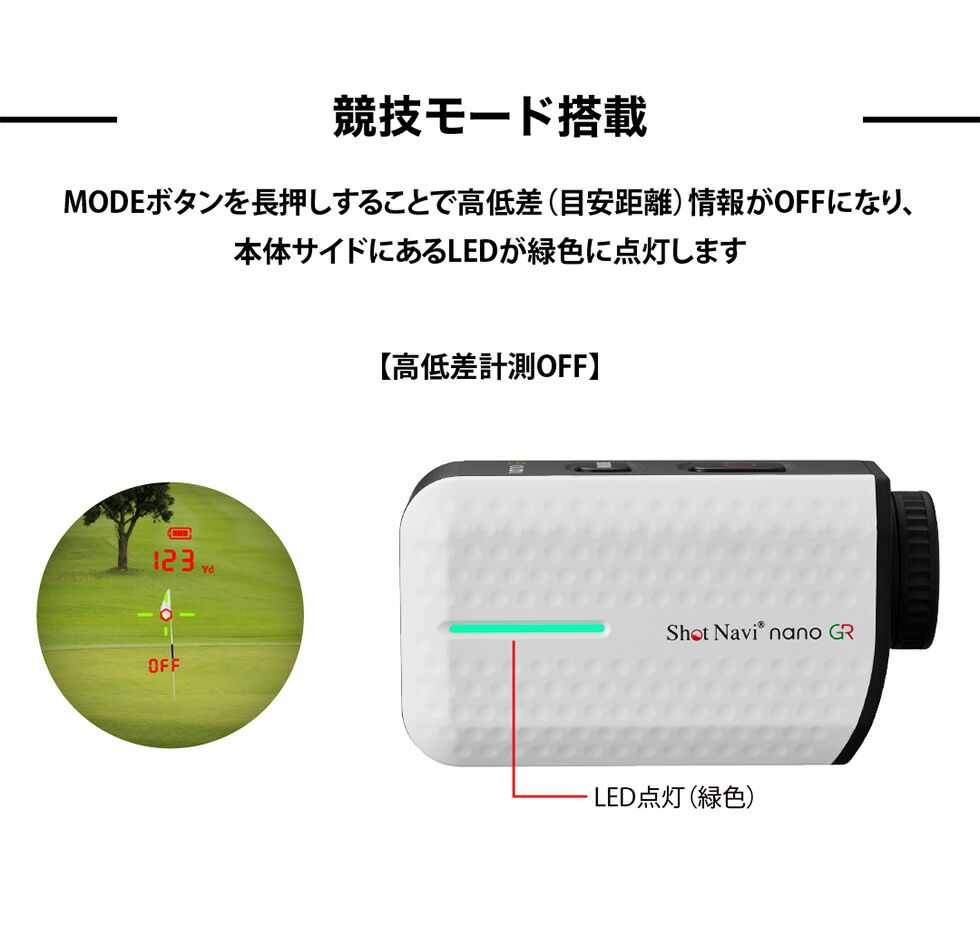 楽天市場】《2024年モデル》ショットナビ Laser Sniper nano GR(ナノ