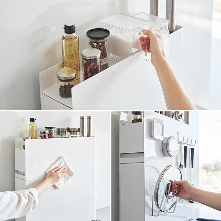 楽天市場】[ 隠せる調味料ラック タワー 2段 ] 山崎実業 タワー