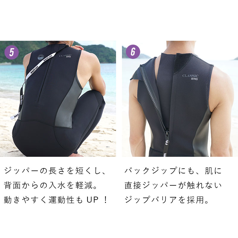 楽天市場】ウェットスーツ メンズ 2ピース 2.5mm×1.5mm ロングジョン