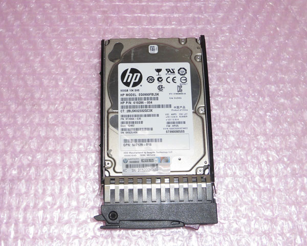 楽天市場】HP 619286-004(EG0900FBLSK) SAS 900GB 10K 2.5インチ 中古