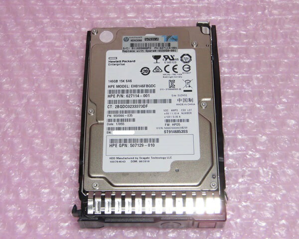 楽天市場】HP 627114-001(EH0146FBQDC,507129-010) SAS 146GB 15K 2.5