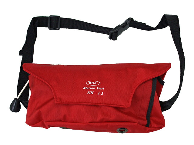 楽天市場】自動膨張式 ライフジャケット マリンベスト KK-11 レッド 桜