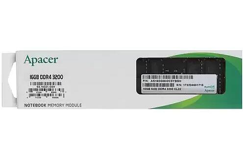 楽天市場】Apacer アペイサー DDR4-3200 PC4-25600 16GB SO-DIMM CL22