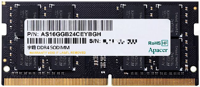 楽天市場】Apacer アペイサー DDR4-3200 PC4-25600 16GB SO-DIMM CL22