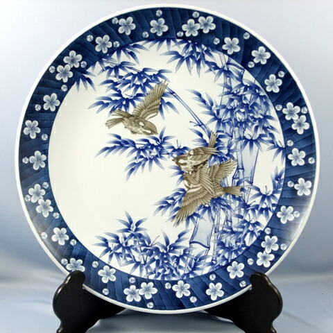 楽天市場】【有田焼 アウトレット】有田焼 花瓶 弥左エ門 竹雀 尺5寸