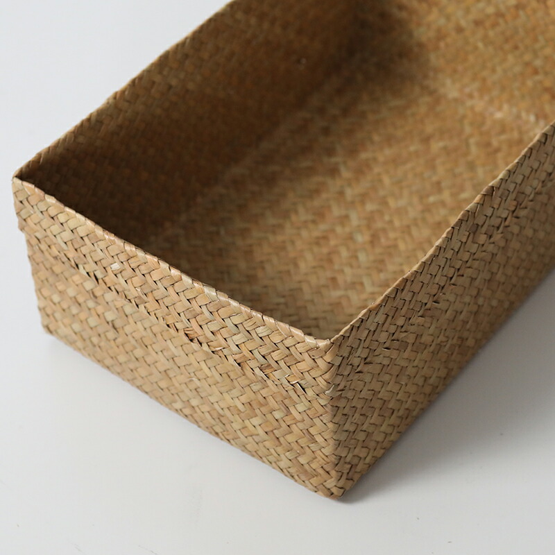 楽天市場】再入荷 カチュー 水草 かご 角型 3点セット ハンドメイド