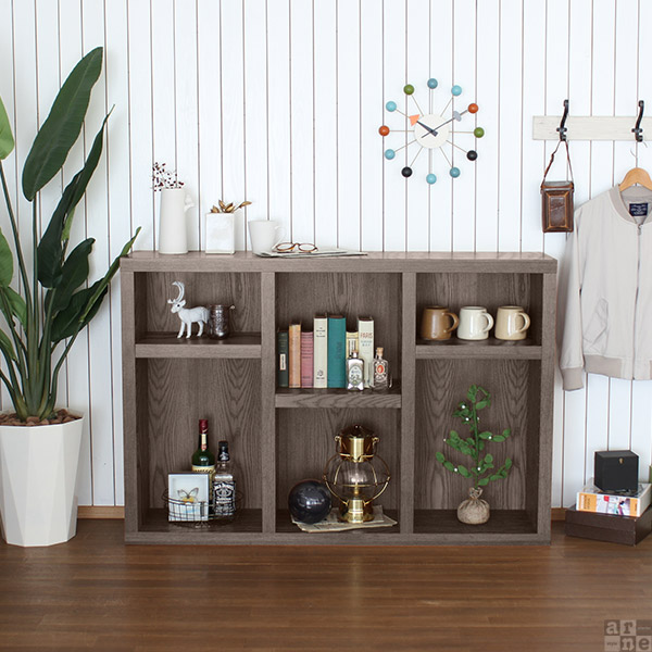 楽天市場】本棚 約奥行30cm 横置き コミックラック 完成品 木製 横長