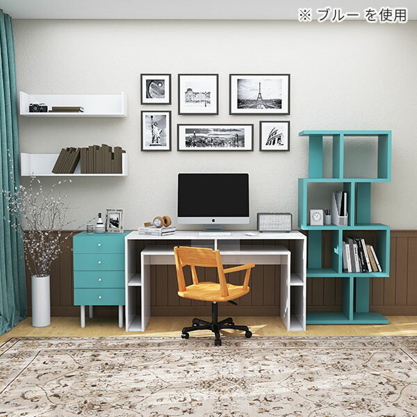 楽天市場】オープンラック 4段 本棚 ディスプレイラック カラー