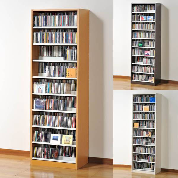 楽天市場】ラック シェルフ 棚 CD収納 ラック 棚 タンデムCDストッカー