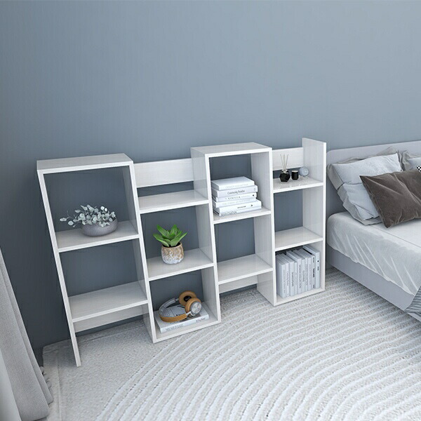 楽天市場】ディスプレイラック 小物 s字ラック ホワイト 本棚 ラック 4