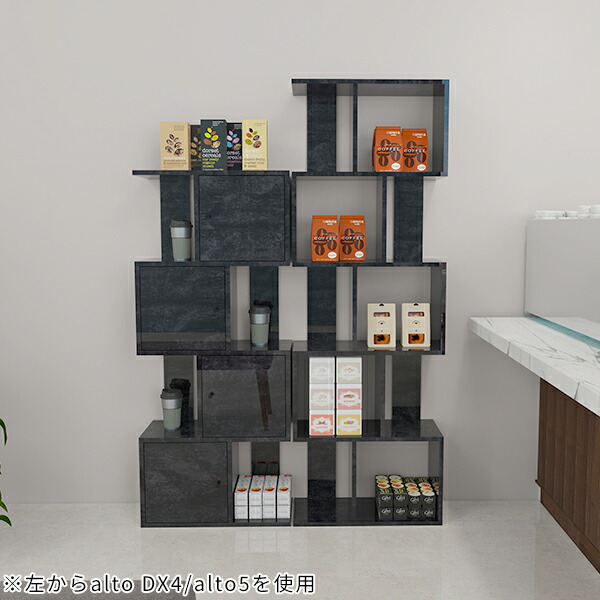 楽天市場】オープンラック ブラック スリム 5段 黒 ディスプレイラック