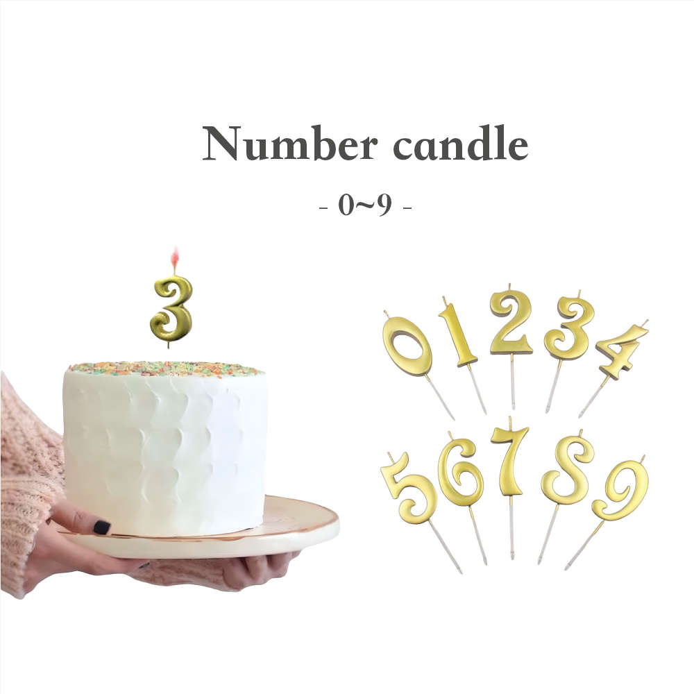 楽天市場】テーブルコーデは一気に映えるゴールドのナンバーキャンドル